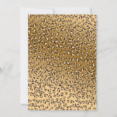 パーティーアニマルガールサファリバイルワイルドバースデーイン 招待状 (裏面)