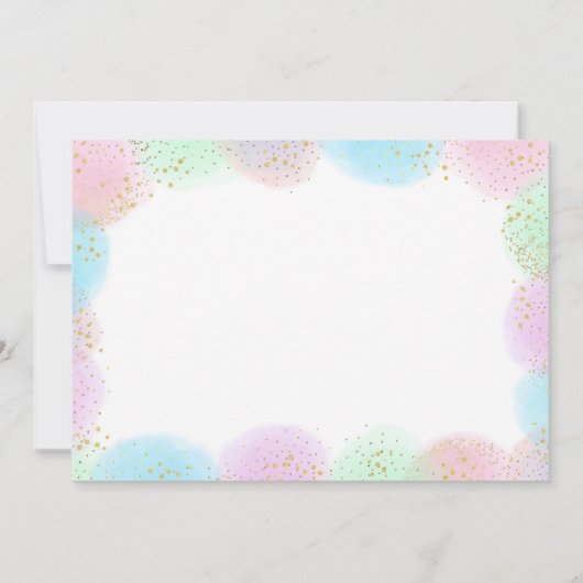 パーティーアニマルガールサファリ誕生日招待状 招待状 (裏面)