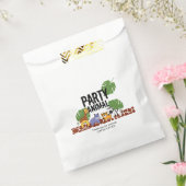 パーティーアニマルサファリをテーマにした誕生日グリーン フェイバーバッグ (封をした状態)