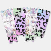 パーティーアニマルジャングルサファリ誕生日ポップコーン フェイバーボックス (見開き)