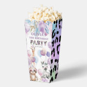 パーティーアニマルジャングルサファリ誕生日ポップコーン フェイバーボックス (はじけた状態)