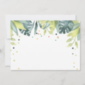 パーティーアニマルズの少年サファリ動物の感謝カード 招待状 (裏面)