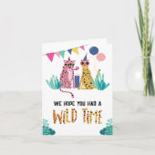 パーティーアニマルズキッズバースデーパーティーサンキューカード サンキューカード (正面)