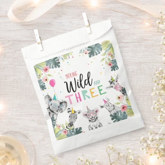 パーティーアニマルズサファリガールヤングワイルドと3 フェイバーバッグ (クリップ留めされた状態)