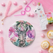 パーティーアニマルズサファリジャングルワイルドワン誕生日 ペーパープレート (パーティー)