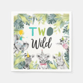 パーティーアニマルズサファリツーワイルドボーイバースデーパーティー スタンダードカクテルナプキン (正面)