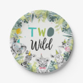 パーティーアニマルズサファリツーワイルドボーイバースデーパーティー ペーパープレート (正面)