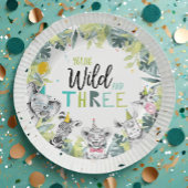 パーティーアニマルズサファリヤングワイルドと3誕生日 ペーパープレート