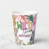 パーティーアニマルズサファリワイルドスリーバースデーパーティー 紙コップ (裏面)