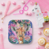 パーティーアニマルズサファリワイルドワンボーイバースデーパーティー ペーパープレート (パーティー)