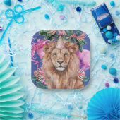 パーティーアニマルズサファリワイルドワンボーイバースデーパーティー ペーパープレート (パーティー)