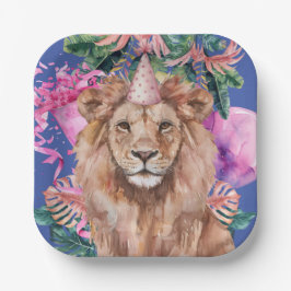 パーティーアニマルズサファリワイルドワンボーイバースデーパーティー ペーパープレート