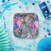 パーティーアニマルズサファリワイルドワンボーイバースデーパーティー ペーパープレート (パーティー)