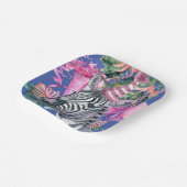 パーティーアニマルズサファリワイルドワンボーイバースデーパーティー ペーパープレート (傾斜あり)