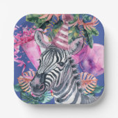 パーティーアニマルズサファリワイルドワンボーイバースデーパーティー ペーパープレート (正面)