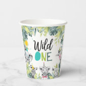 パーティーアニマルズサファリワイルドワンボーイバースデーパーティー 紙コップ (裏面)