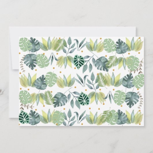 パーティーアニマルズボーイサファリ誕生日 招待状 (裏面)