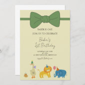 パーティーアニマルズボーイズ誕生日招待状 招待状 (正面/裏面)