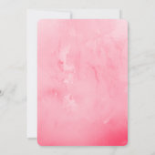 パーティーアニマルズワイルドサファリピンクガールバースデーパーティー 招待状 (裏面)