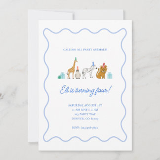 パーティーアニマルズ ご招待 招待状