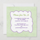 パーティーアニマルズ グリーンバースデー招待状 招待状 (裏面)