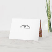 パーティーアニマルズ、シェブロンの誕生日グリーティングカード 招待状 (裏面)