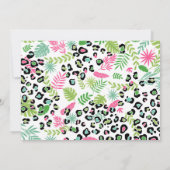 パーティーアニマルズ、ジャングルサファリ 1歳誕生日 招待状 (裏面)