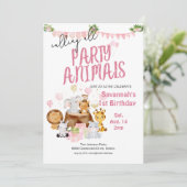 パーティーアニマルズ ピンクバースデー 招待状 (スタンド正面)