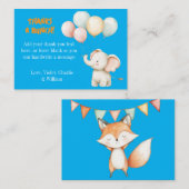 パーティーアニマルズ 子供の誕生日お礼カード ノートカード (正面/裏面)