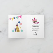 パーティーアニマルズ 子供の誕生日パーティー お礼カード サンキューカード (内部)