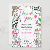 パーティーアニマルズ 感謝カード 招待状 (正面)