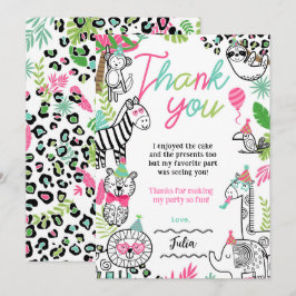 パーティーアニマルズ 感謝カード 招待状