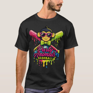 パーティーアニマルズ 野球 おもしろい Tシャツ