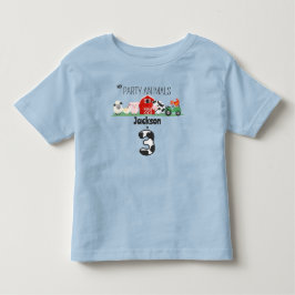 パーティーアニマルズ 3歳の誕生日 農場の動物の誕生日 トドラーTシャツ