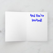 パーティーアニマルハイエナカード 招待状 (内部)