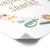 パーティーアニマルバースデーパーティサファリスナックサイン ポスター (角)