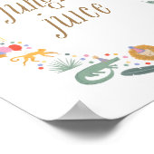 パーティーアニマルバースデーパーティージャングルジュースのサイン ポスター (角)