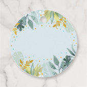 パーティーアニマルブルー金ゴールドサファリ誕生日 フェイバータグ (裏面)