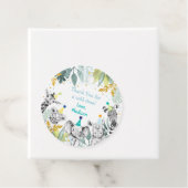 パーティーアニマルブルー金ゴールドサファリ誕生日 フェイバータグ (インサイチュ)