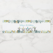 パーティーアニマルブルー金ゴールドサファリ誕生日 ペットボトルラベル (シングルラベル)