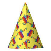 パーティーアニマルレインボンドンキーピアナタ誕生日フィエスタ パーティーハット (裏面)