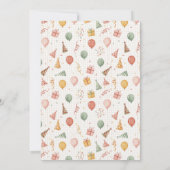 パーティーアニマル誕生日を呼ぶ 招待状 (裏面)