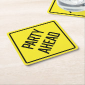 パーティーアヘッド紙コースター スクエアペーパーコースター (アングル)