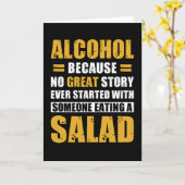 パーティーアルコールことわざ おもしろい カード (黄色い花)