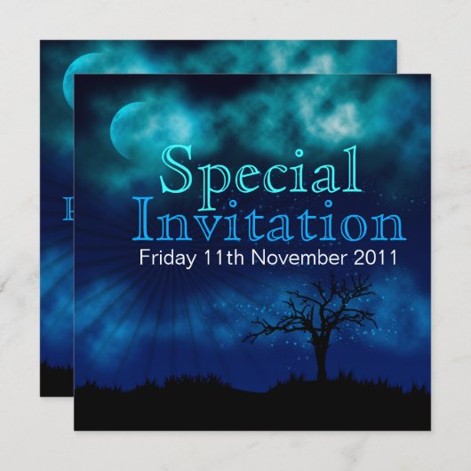 パーティーアンダーザスターズスペシャル招待状 招待状 (正面/裏面)