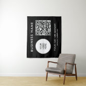 パーティーイベントセミナーロゴ文字QRコードの背景 タペストリー (インサイチュ)