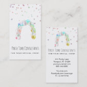 *~*パーティーイベントプランナーレインボーバルーンビジネス  名刺 (正面/裏面)