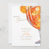 パーティーインハウスアペロルスピリッツブライダルシャワー 招待状 (正面)