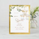 パーティーインハウスシャンパンタワー2ブライダルシャワー 招待状 (スタンド正面)