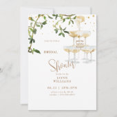 パーティーインハウスシャンパンタワー3ブライダルシャワー 招待状 (正面)